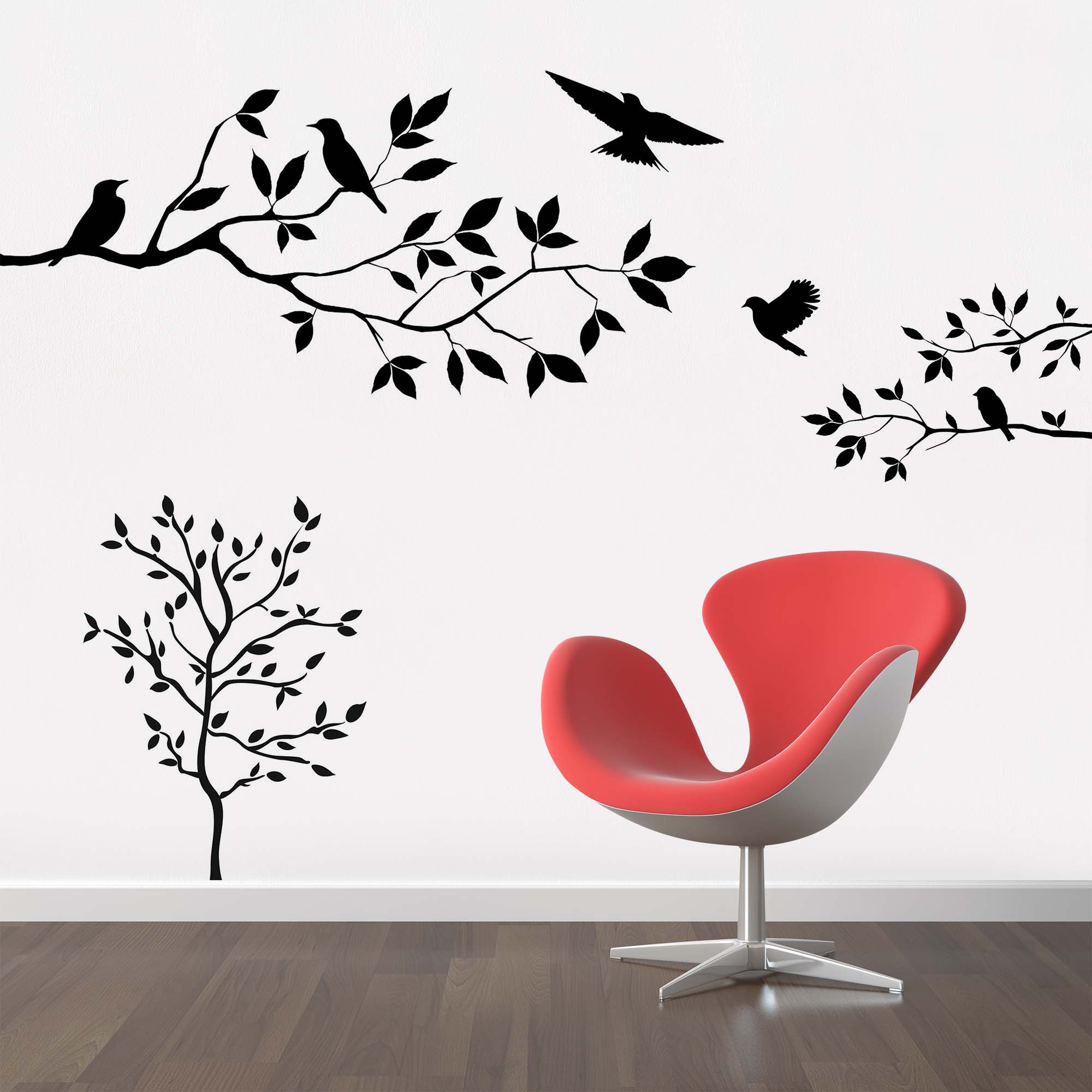 Free Wall Decal Mockup (PSD)