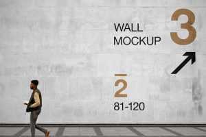 Free Wall Mockup (PSD)