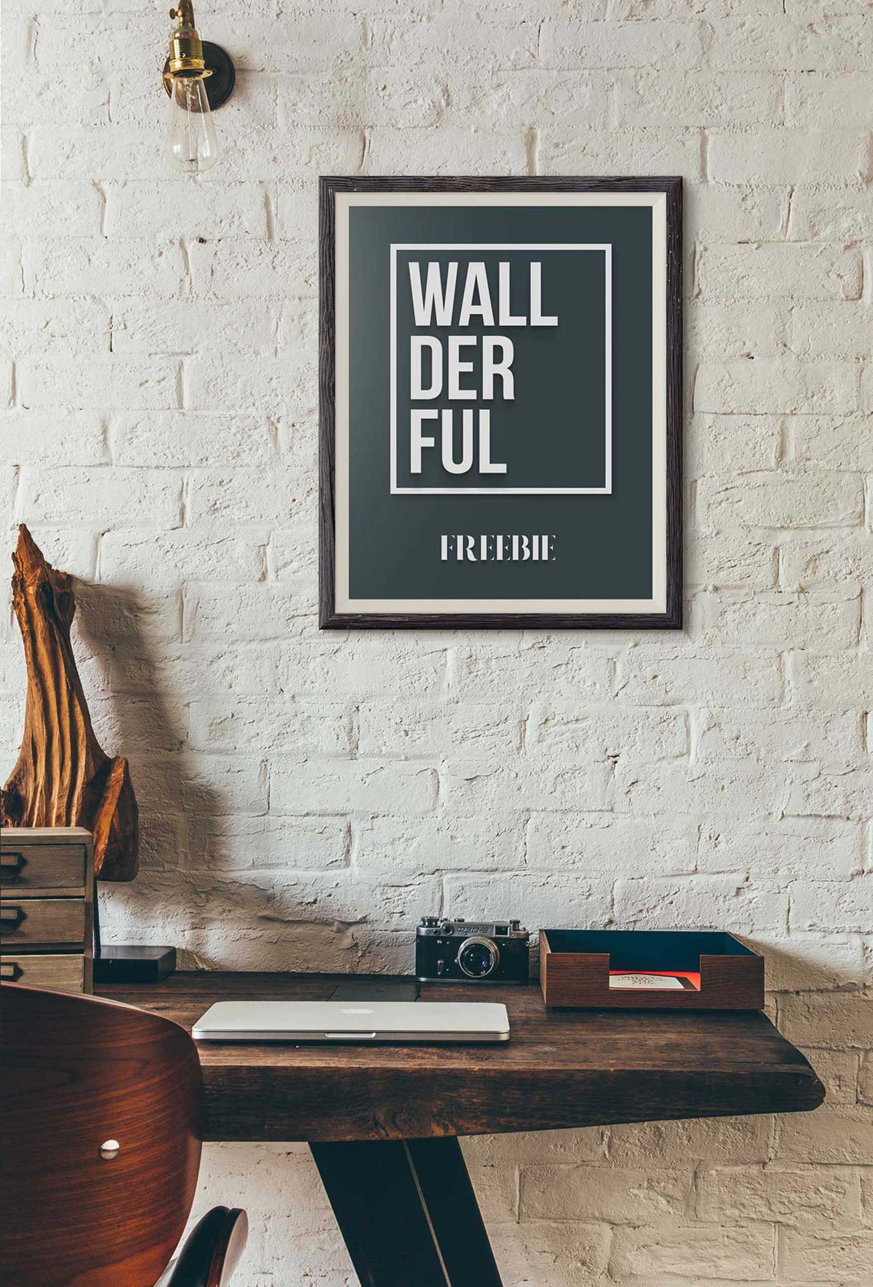 Free Wallderful Frame Mockups (PSD)