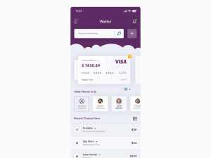 Free Wallet & Dashboard App Template (PSD)