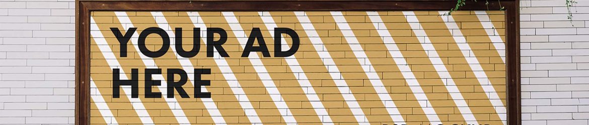 Free Wide Advertising Billboard Mockup (PSD)