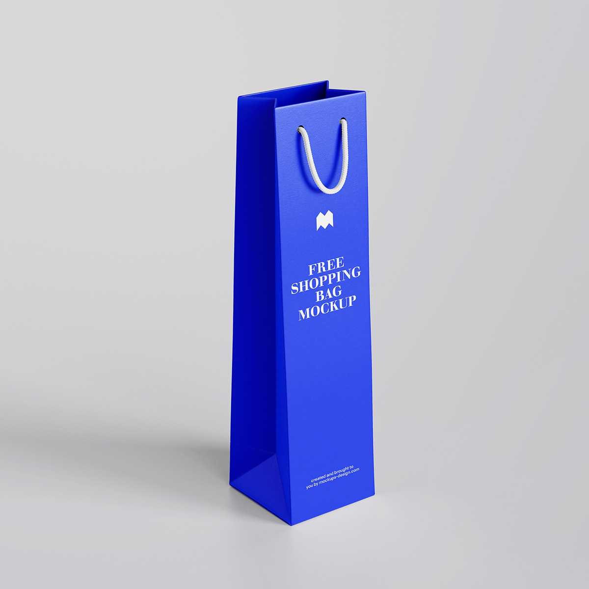 Free wine bag mockup