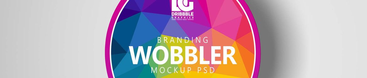 Free Wobbler Hanging on Wall Mockup (PSD)