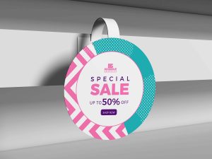 Free Wobbler Mockup (PSD)