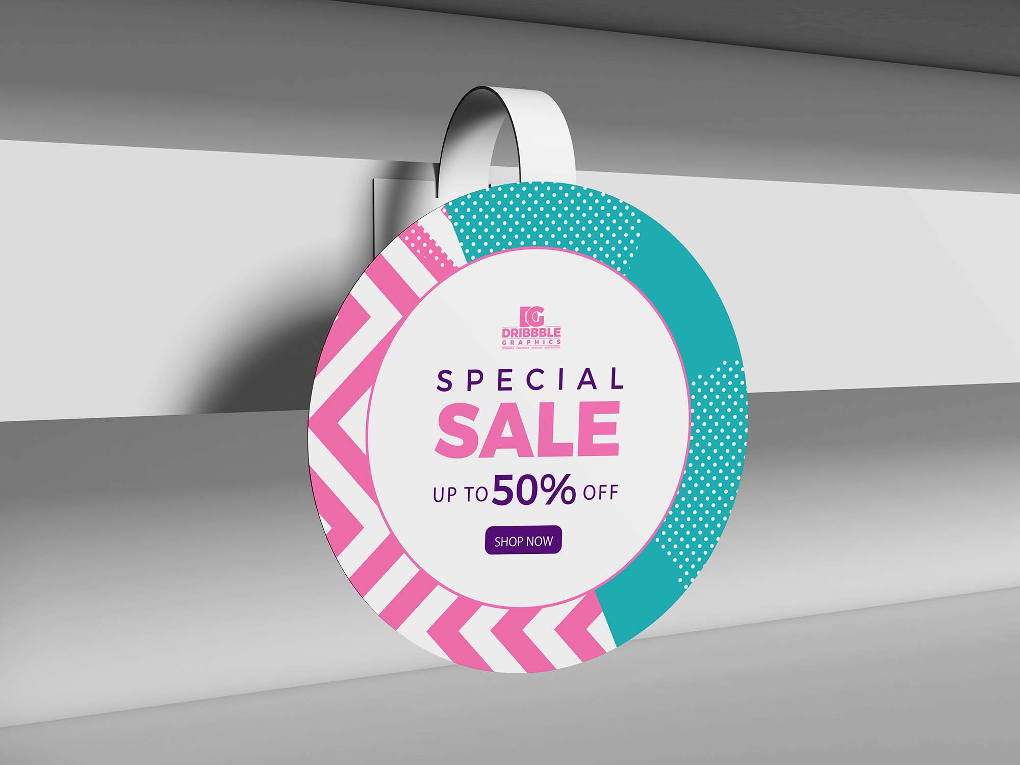 Free Wobbler Mockup (PSD)