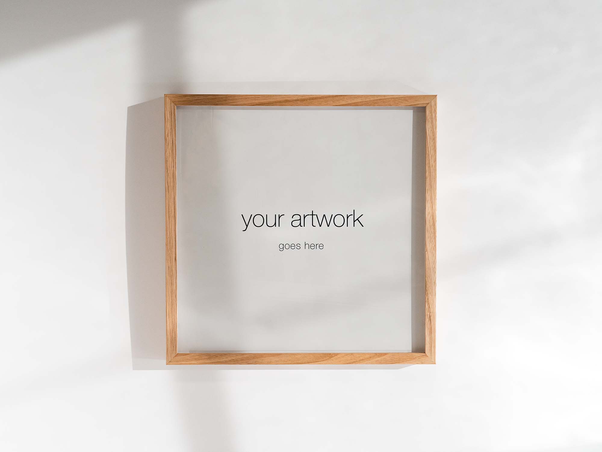 Free Wood Photo Frame Mockup (PSD)