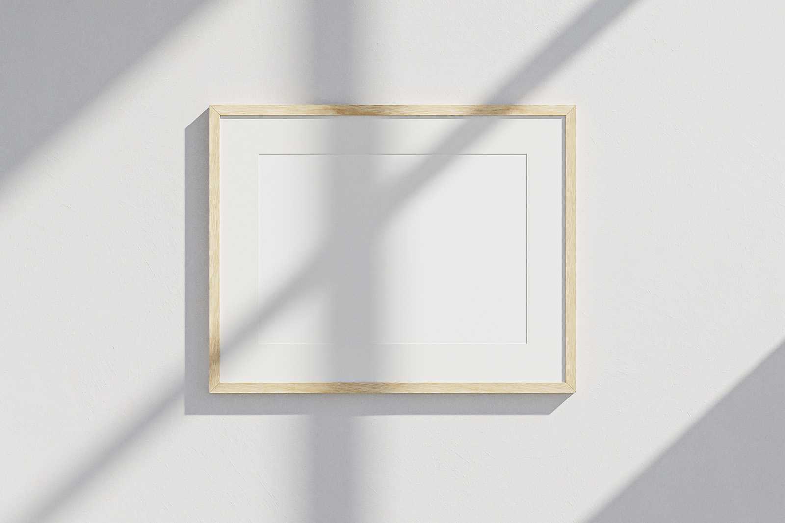 Free wooden frame mockup - Instant Download