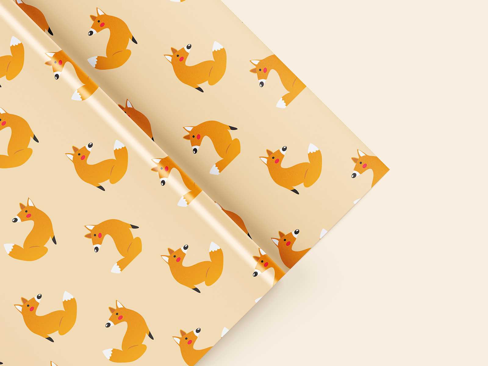 Free wrapping paper mockup - Instant Download