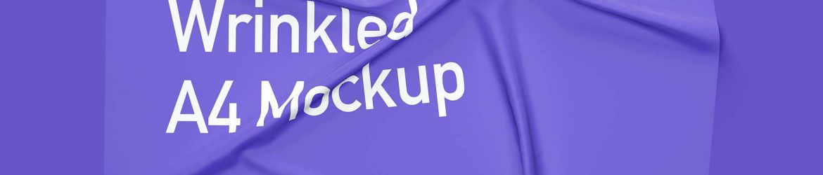 Free Wrinkled A4 Mockup (PSD) Free Wrinkled A4 Mockup (PSD)