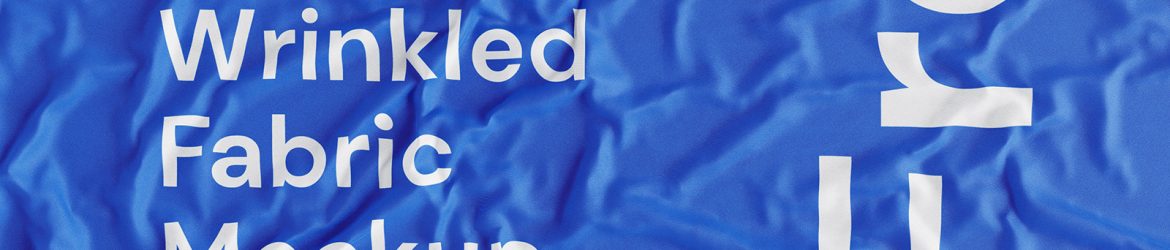 Free wrinkled fabric mockup