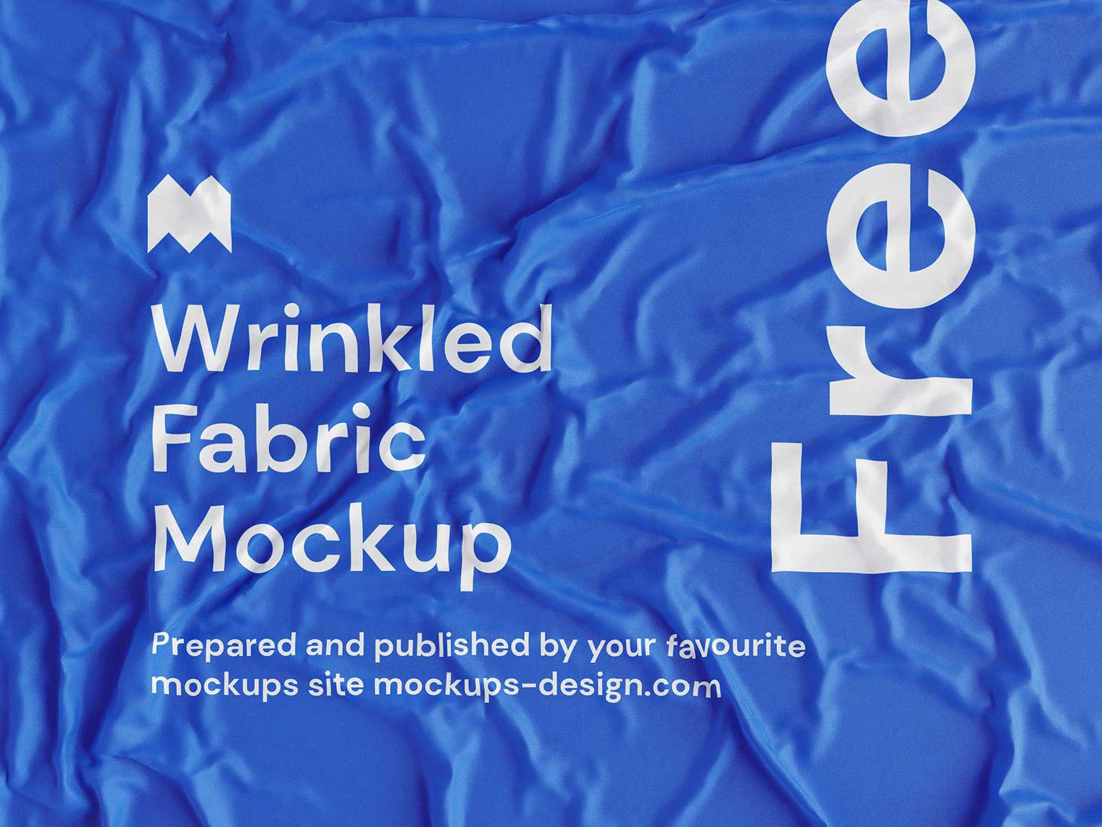 Free wrinkled fabric mockup