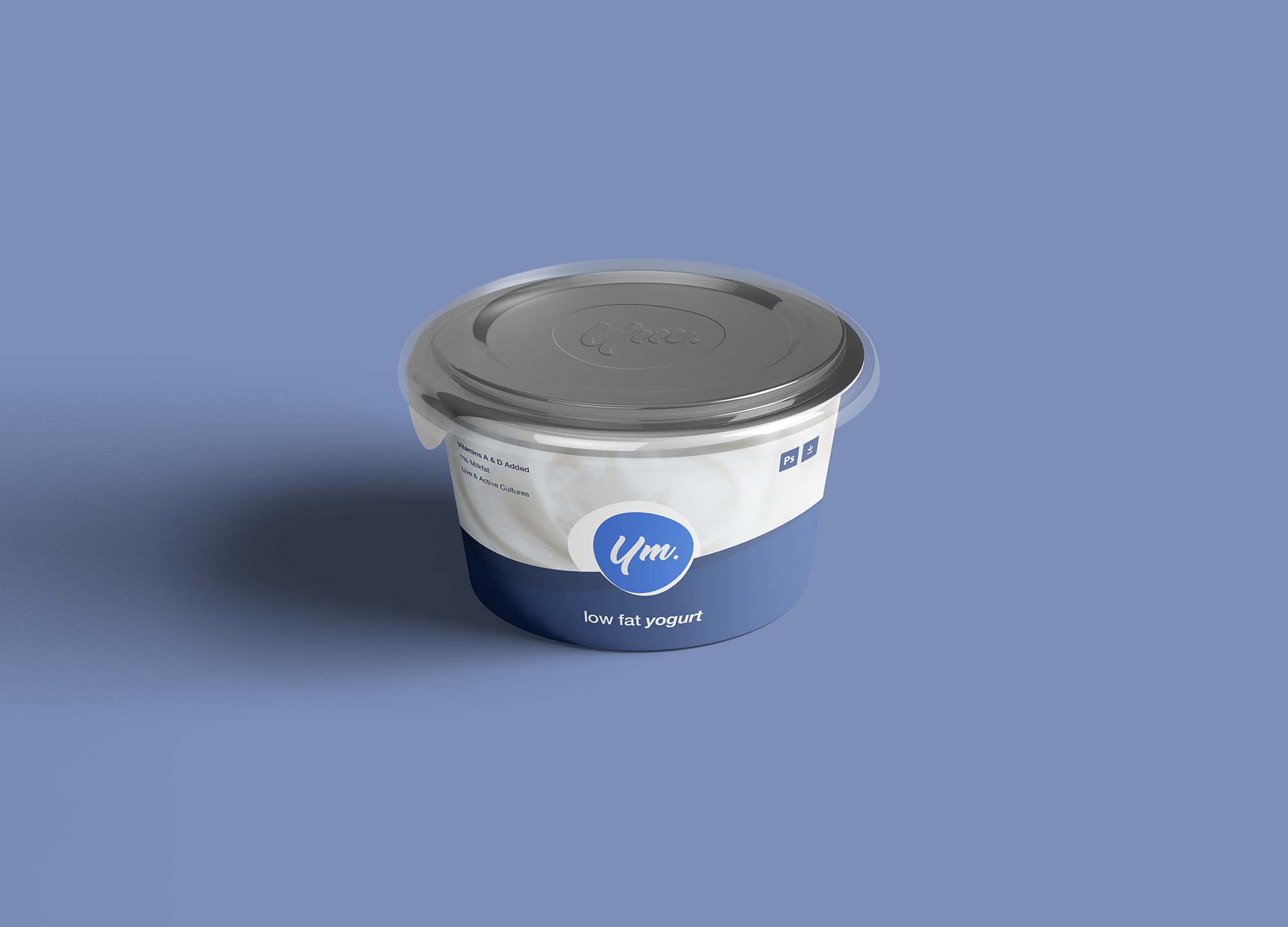 Free Yogurt Package Mockup (PSD)