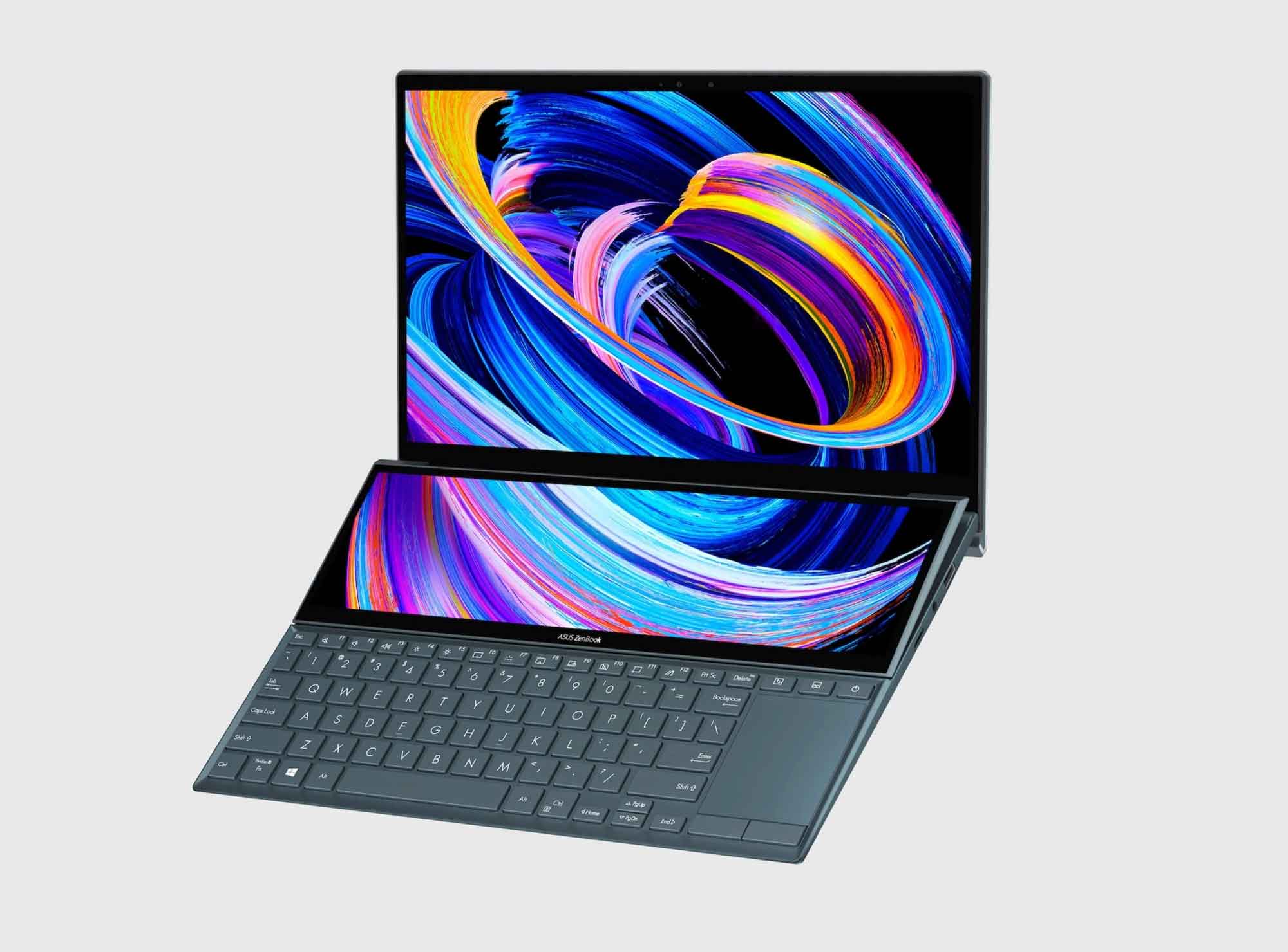 Free Zenbook Duo 14 Mockup (PSD)
