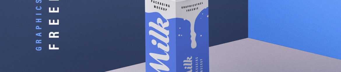 Freebie: Milk Packaging PSD Mockup