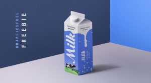 Freebie: Milk Packaging PSD Mockup
