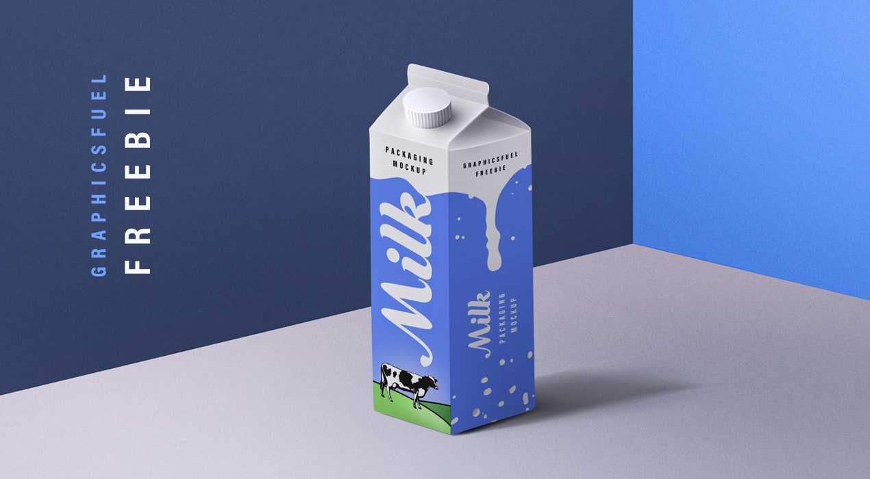 Freebie: Milk Packaging PSD Mockup
