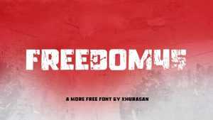 Freedom45 Font › Fontesk