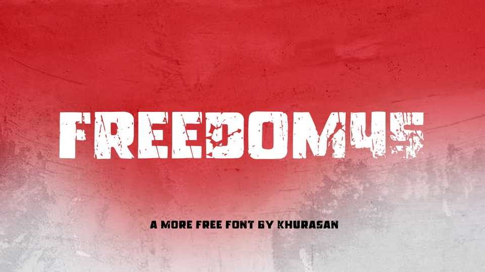 Freedom45 Font › Fontesk