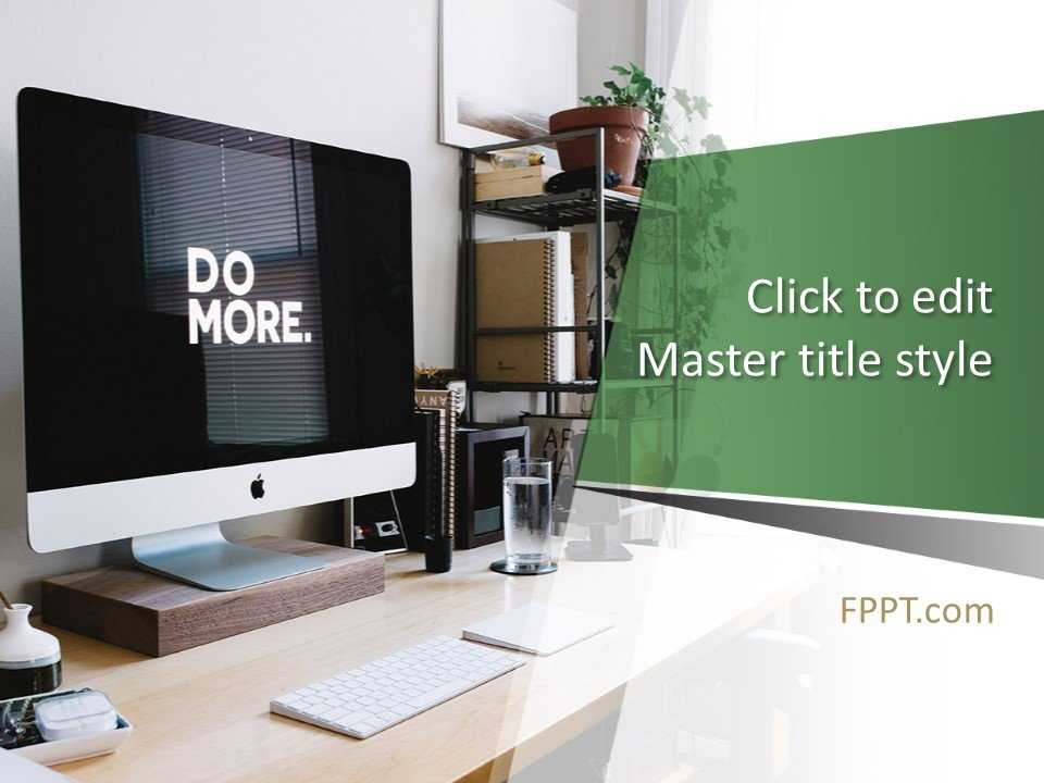 Freelance Workspace PowerPoint Template