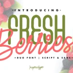Fresh Berries Font Duo - Fonte Grátis Fresh Berries Font Duo