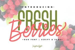 Fresh Berries Font Duo