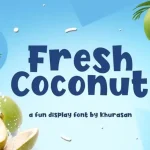 Fresh Coconut Display Font