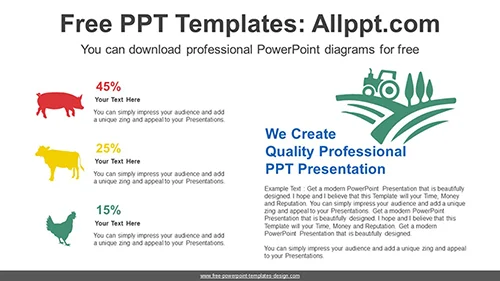 Fresh Local Food PowerPoint Diagram