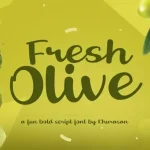 Fresh Olive Script Font
