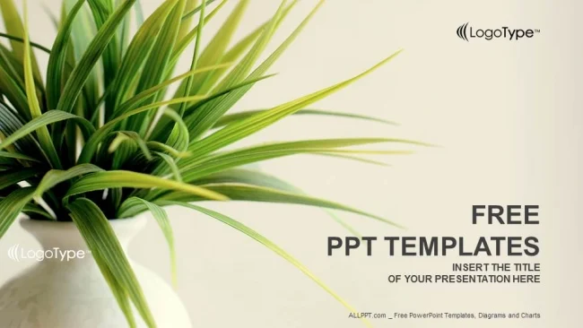 Fresh Plant Nature PowerPoint Templates