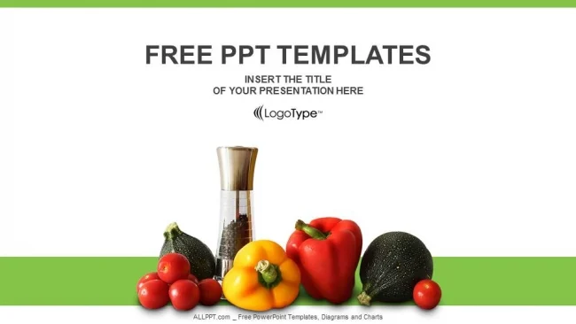Fresh vegetables PowerPoint Templates