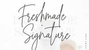 Freshmade Signature Font › Fontesk