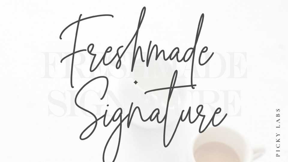 Freshmade Signature Font › Fontesk
