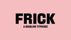 Frick Font Family › Fontesk