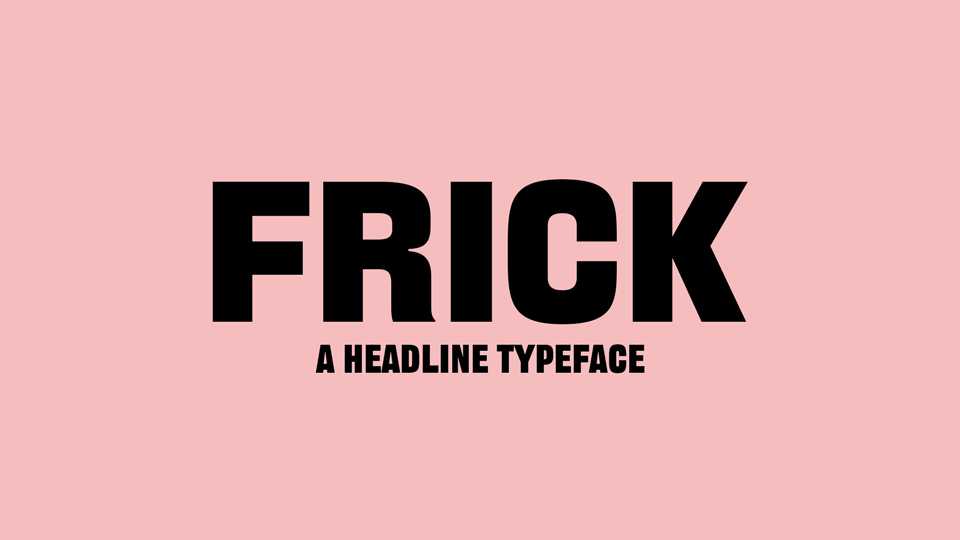 Frick Font Family › Fontesk