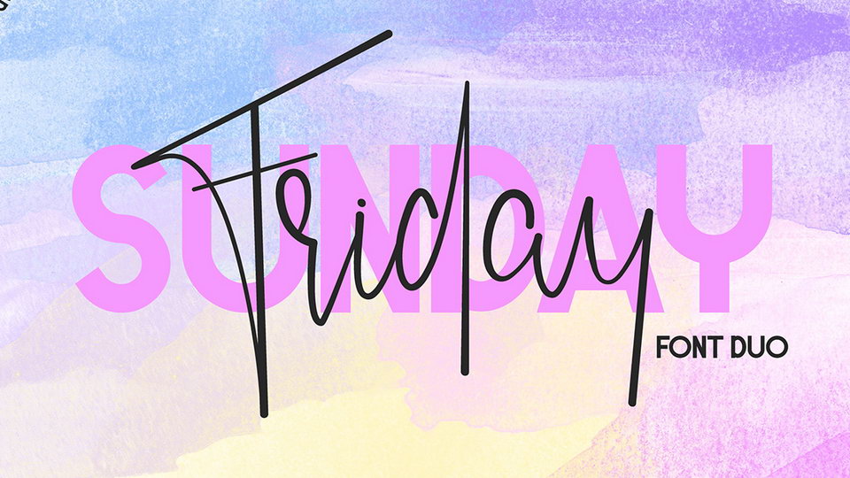 Friday Sunday Font Duo › Fontesk