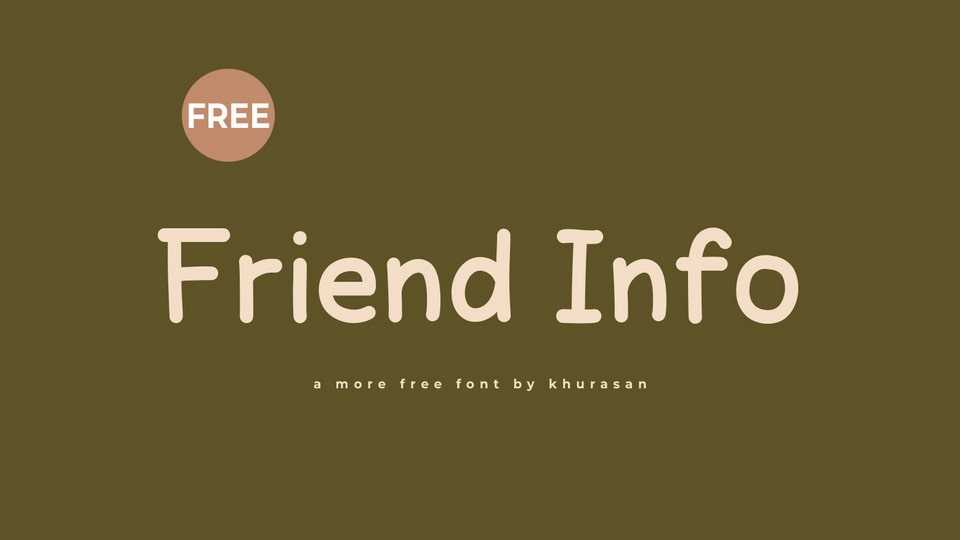 Friend Info Font › Fontesk