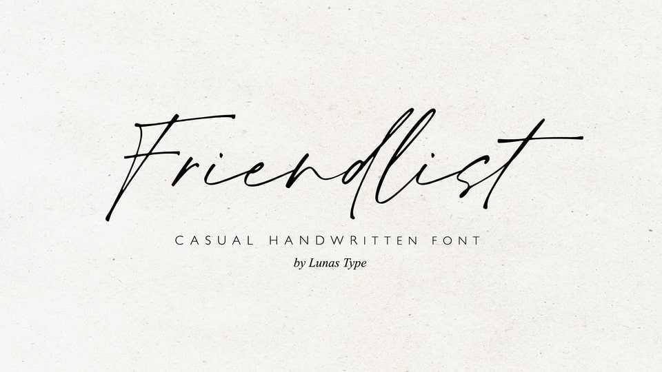 Friendlist Font › Fontesk