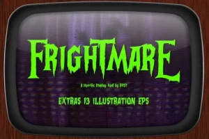 Frightmare - Display font