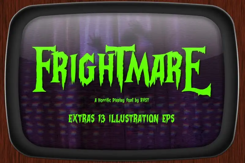 Frightmare - Display font