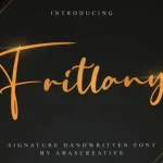 Fritlany Script Font