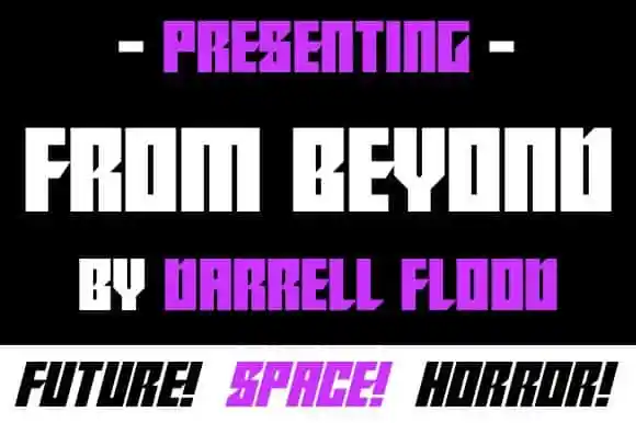 From Beyond Display Font