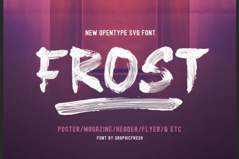 Frost Vector Font