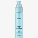 Frosted airless bottle mockup