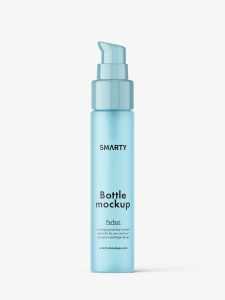 Frosted airless bottle mockup