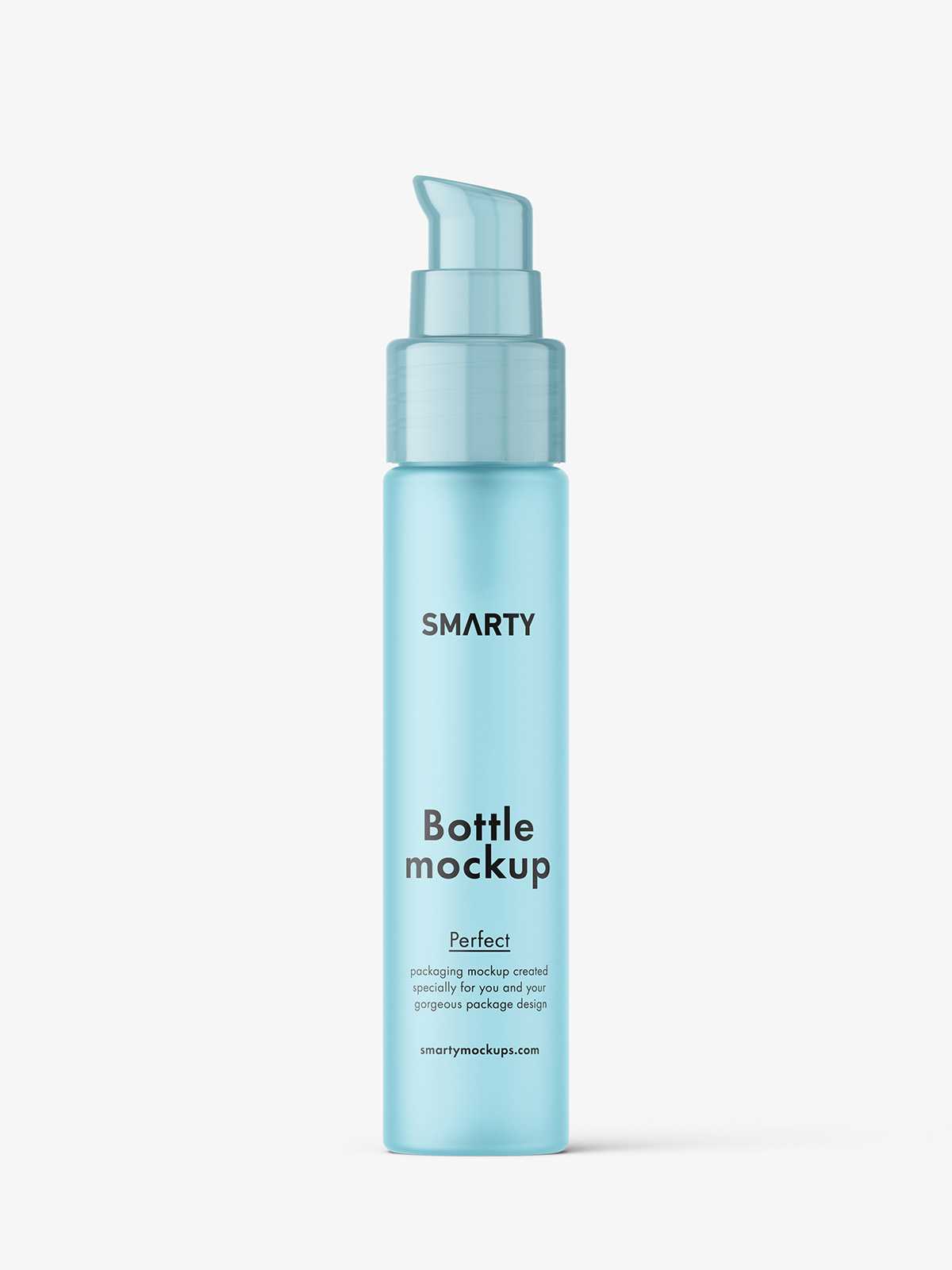 Frosted airless bottle mockup