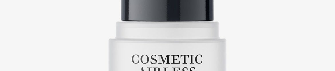 Frosted airless bottle mockup / 15 ml