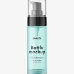 Frosted airless bottle mockup - Free PSD Download Frosted airless bottle mockup