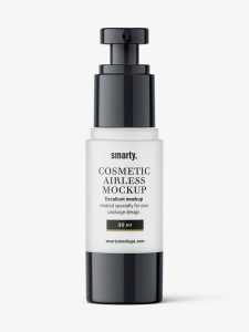 Frosted airless bottle mockup / 30 ml