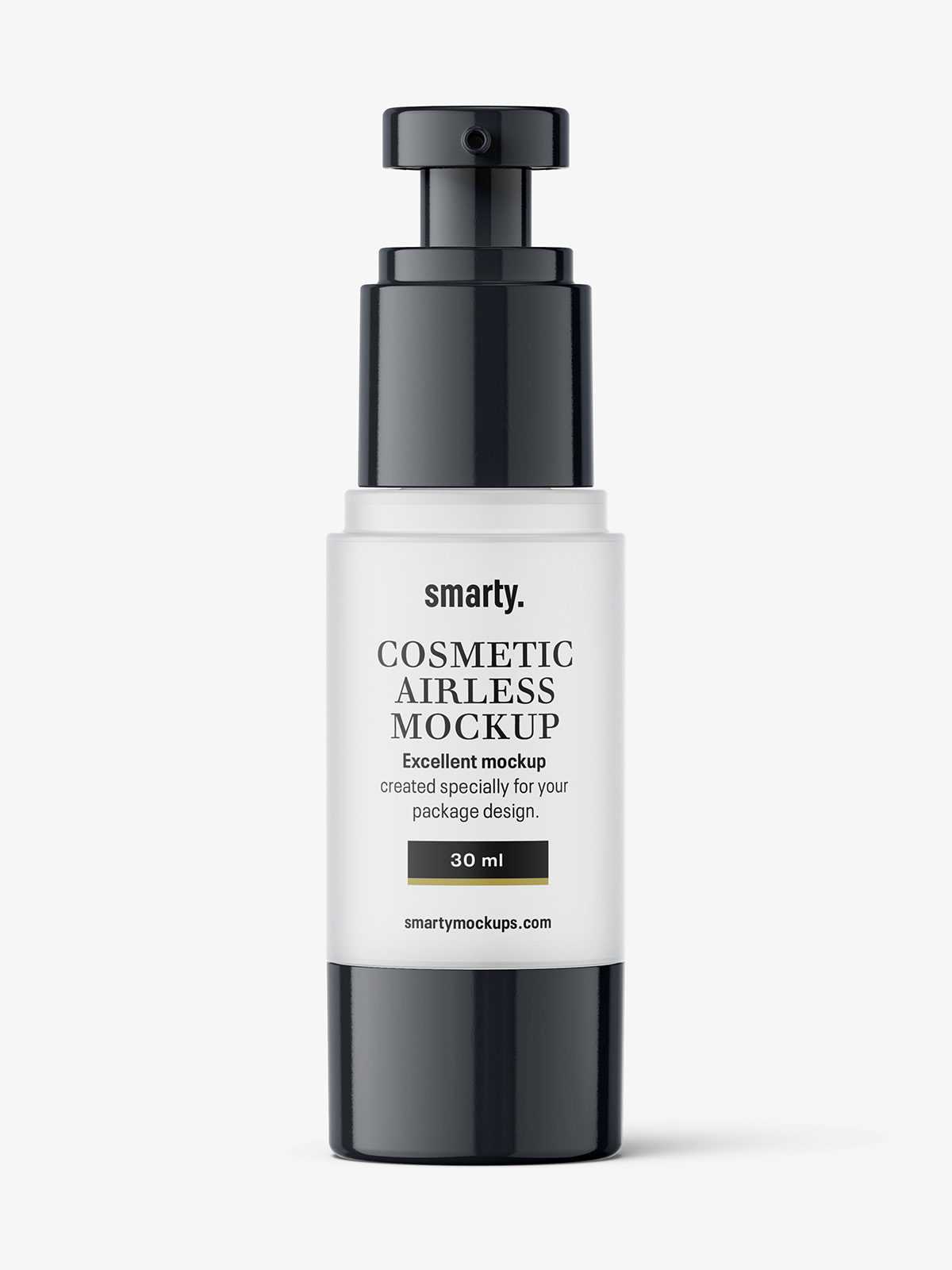 Frosted airless bottle mockup / 30 ml