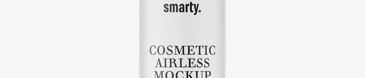 Frosted airless bottle mockup / 50 ml